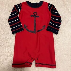 Hatley toddler boys one-piece rashguard swimsuit NWT